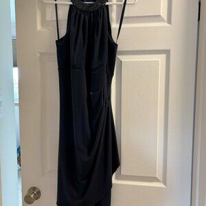 Le Chateaux Sleeveless navy dress